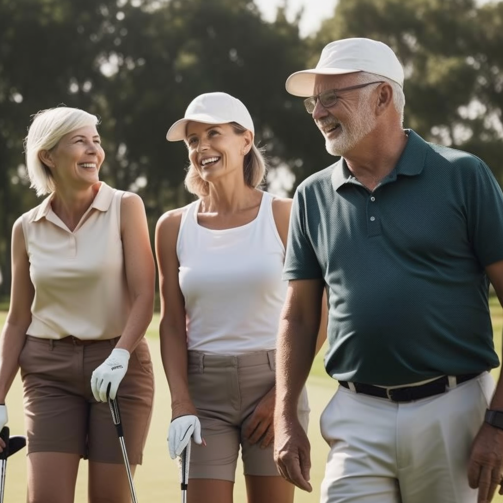 seniors playing golf | Amare Vita 55 plus communities
