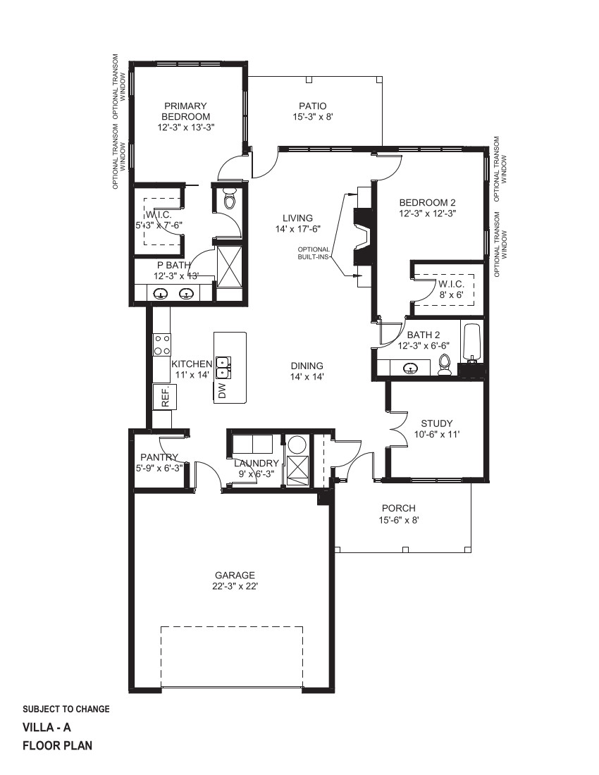 floor plan of a house for sale in Clive, Iowa | Amare Vita