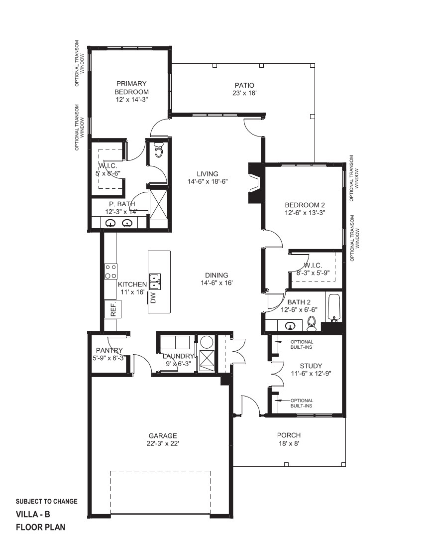 floor plan of a house for sale in Clive, Iowa | Amare Vita