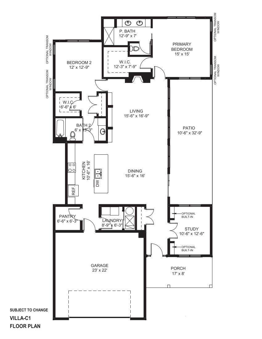 floor plan of a house for sale in Clive, Iowa | Amare Vita