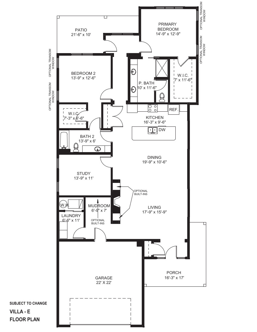 floor plan of a house for sale in Clive, Iowa | Amare Vita