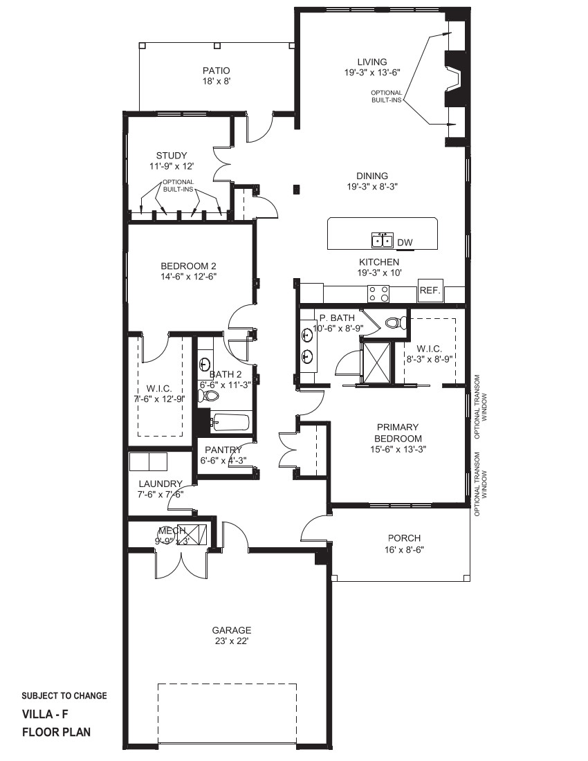 floor plan of a house for sale in Clive, Iowa | Amare Vita